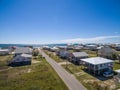 Aerial Drone Photo - Beach houses of Gulf Shores / Fort Morgan Alabama Royalty Free Stock Photo