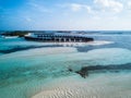 Aerial drone photo - The beautiful Maldives islands Royalty Free Stock Photo