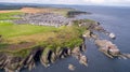 Aerial drone photo - Bow Fiddle Rock Royalty Free Stock Photo