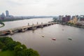 Aerial drone photo Charles River Boston USA Royalty Free Stock Photo