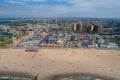 Aerial drone photo of Coney Island New York USA