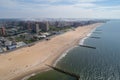 Aerial drone photo of Coney Island New York USA