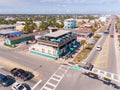 Aerial drone photo of Finns Beachside Pub Flagler Beach FL