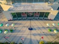 Aerial drone photo of FLA Live Arena Sunrise FL