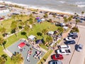 Aerial drone photo Flagler Beach part of the Super Scenic 150 mile garage sale extravaganza along Floridas east coast