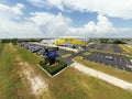 Aerial drone photo Hertz Arena Florida Royalty Free Stock Photo