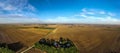 Aerial drone photo - Illinois cornfields and farm Royalty Free Stock Photo