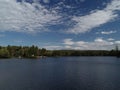 Aerial Drone photo of lake