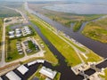 Aerial drone photo Lake Okeechobee FL Clewiston FL