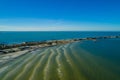 Aerial drone photo Manatee County Rest Area Royalty Free Stock Photo