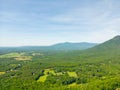 Aerial drone photo mountains view in Tennessee