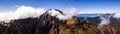 Aerial drone photo - Mt. Kita of the Southern Japanese Alps. Royalty Free Stock Photo