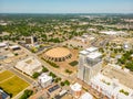 Aerial drone photo of Norfolk Scope Arena Virginia