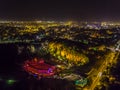 Amfiteatr Kadzielnia Kielce night aerial drone
