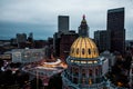 State Capital building of Denver Colorado at sunrise. Royalty Free Stock Photo