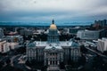 State Capital building of Denver Colorado at sunrise. Royalty Free Stock Photo