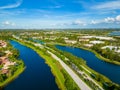 Aerial drone photo of Weston Road