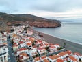 Aerial drone point of photo Calahonda small town in Andalusia