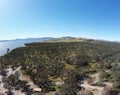 The aerial drone point of view photography at Bowna Waters Reserve is natural parkland on the foreshore of Lake Hume Royalty Free Stock Photo