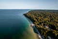 Aerial Drone Shot of the Famous Infinite Bridge in Aarhus, Denmark Royalty Free Stock Photo