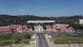 Aerial drone shot of the Foro Italico sports complex