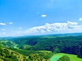 Aerial drone shot of the gorgeous canyon river Uvac in Sjenica, Serbia Royalty Free Stock Photo