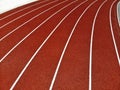 Aerial drone shot of a running track Royalty Free Stock Photo