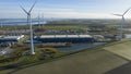 Eemshaven Data Center Expansion Aerial View Royalty Free Stock Photo