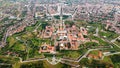 Aerial drone view of Alba Carolina Citadel in Alba-Iulia, Romania Royalty Free Stock Photo