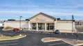 Aerial / drone view of Ashley Furniture store.