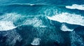 Aerial drone view of beautiful sea wave Royalty Free Stock Photo