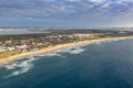 Aerial drone view of Cronulla Beach in the Sutherland Shire, South Sydney Royalty Free Stock Photo