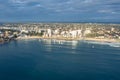 Aerial drone view of Cronulla and Cronulla Beach in the Sutherland Shire, South Sydney Royalty Free Stock Photo