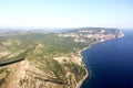 Aerial drone view of an epic seascape, Crimea