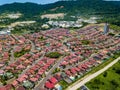 Aerial drone view of gated communities outside Guayaquil City Royalty Free Stock Photo