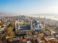 Aerial drone view of Istanbul, Turkey Royalty Free Stock Photo
