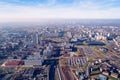 Aerial drone view on Katowice Royalty Free Stock Photo