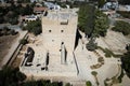 Aerial drone view of Kolossi castle landmark in Limassol. Cyprus historical ancient places.