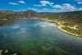 Aerial drone view of National Park - Hutovo Blato, Bosnia and Herzegovina Royalty Free Stock Photo