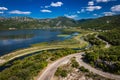 Aerial drone view of National Park - Hutovo Blato, Bosnia and Herzegovina Royalty Free Stock Photo