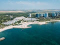 Aerial Drone View Of Neptun-Olimp Resort On The Black Sea In Romania