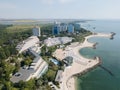 Aerial Drone View Of Neptun-Olimp Resort On The Black Sea In Romania Royalty Free Stock Photo