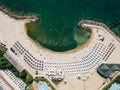 Aerial Drone View Of Neptun-Olimp Resort On The Black Sea In Romania