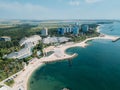 Aerial Drone View Of Neptun-Olimp Resort On The Black Sea In Romania Royalty Free Stock Photo