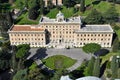 Aerial drone view of a castle Royalty Free Stock Photo