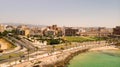 Aerial drone view of Palma city. Popular summer resort, Majorca, Balearic islands Royalty Free Stock Photo