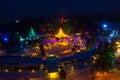 Santa Claus Village winter night 02 Royalty Free Stock Photo