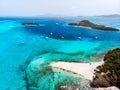 Top view of Tobago cays Royalty Free Stock Photo