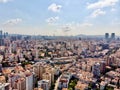 Aerial Drone View of Unplanned Urbanization Istanbul Kadikoy KalamÃÂ±s Fenerbahce.