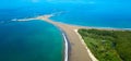 Aerial view: Whale fins - beach, Uvita Costa Rica